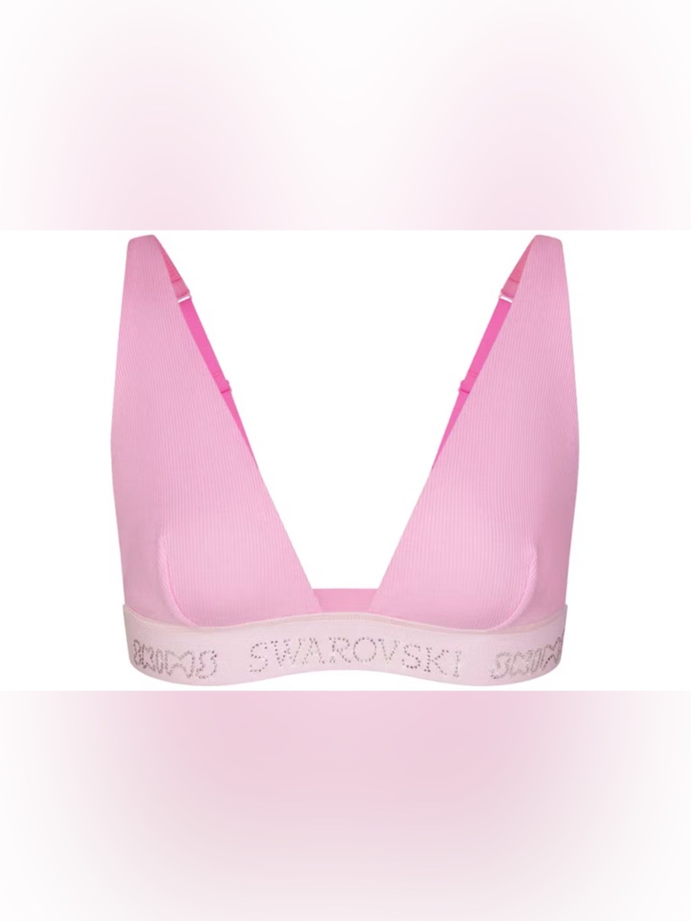 SKIMS x Swarovski Cotton Rib Plunge Bralette
Bubble Gum